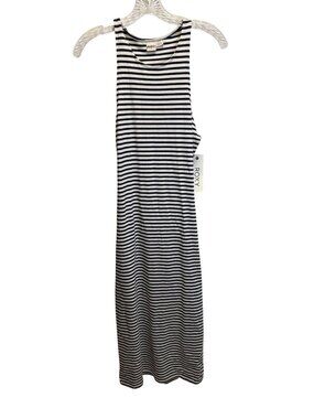 NWT Roxy Womens Striped Sleeveless Midi Dress With Open Back - Size M